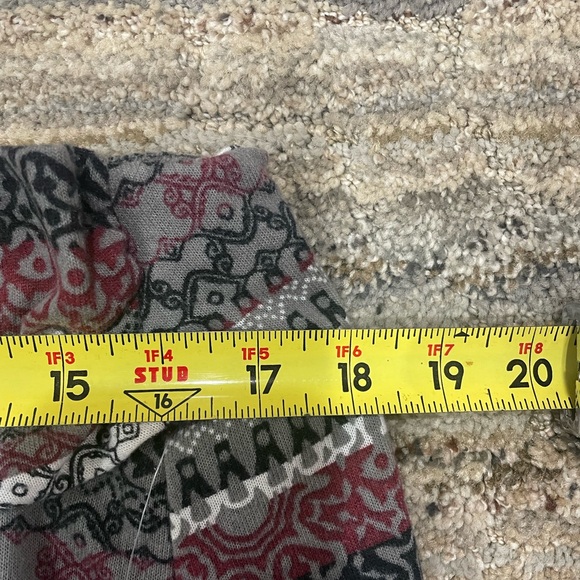 Robert Louis Black and Red Patterned Maxi Skirt - Picture 7 of 8